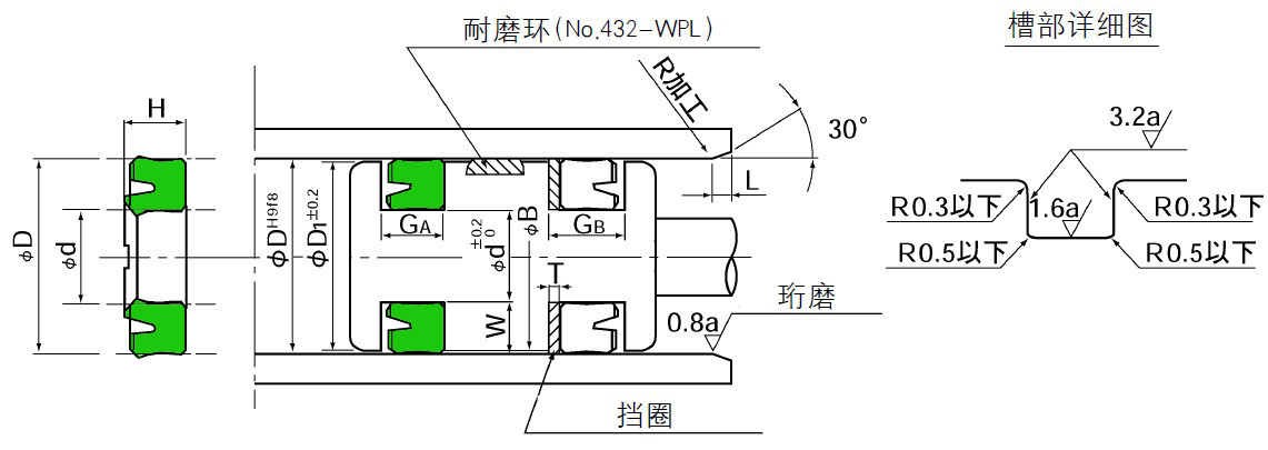 日本華爾卡VALQUA油封UHP安裝圖